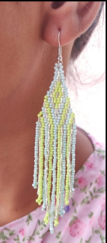 Beaded Earring Neon Color in Berlin