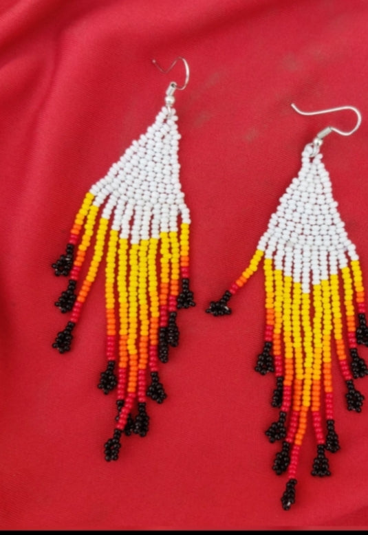Designer Beaded Earrings in  Poland