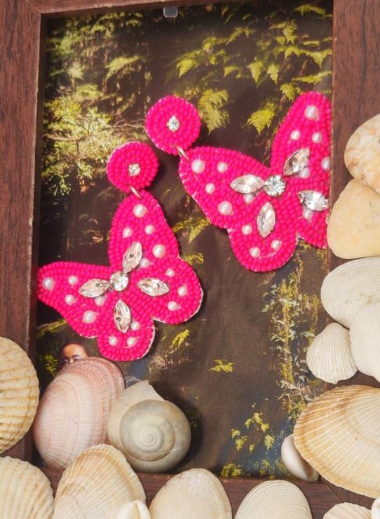 Handmade Embroidery Earrings in Munich