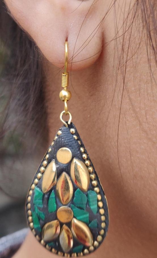 Tibetan Afghani Laq Drop Shape Light weight Partywear Fashionable Earring in Berlin