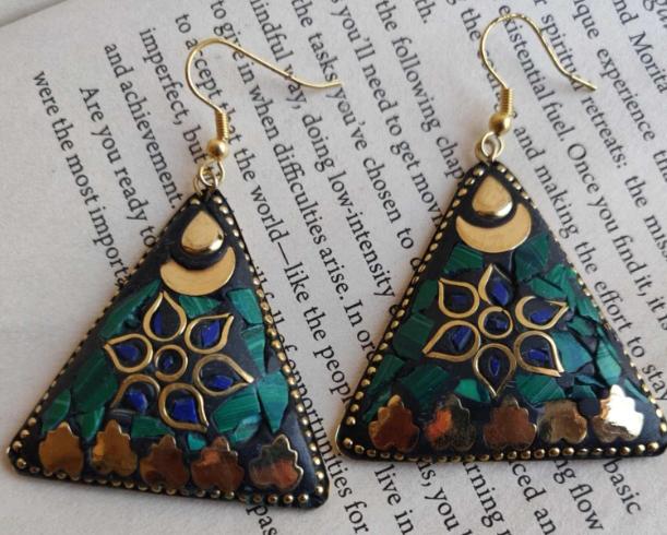 Charming Premium Quality Tibetan Laq Earrings in Munich