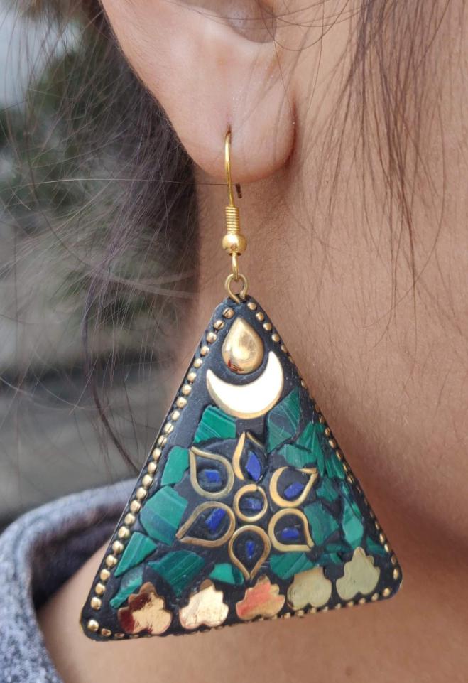 Charming Premium Quality Tibetan Laq Earrings in Munich