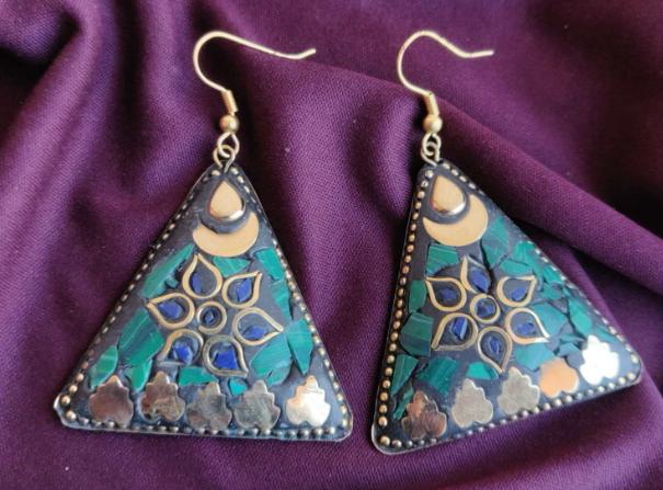 Charming Premium Quality Tibetan Laq Earrings in Munich