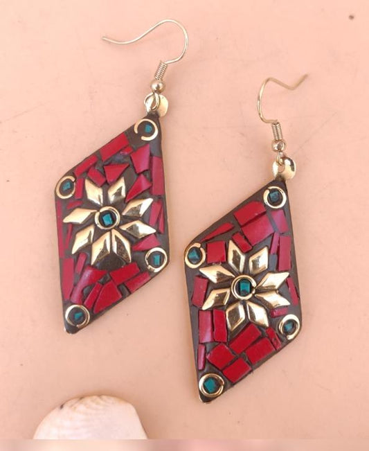 Charming Premium Quality Tibetan Laq Earrings in Munich