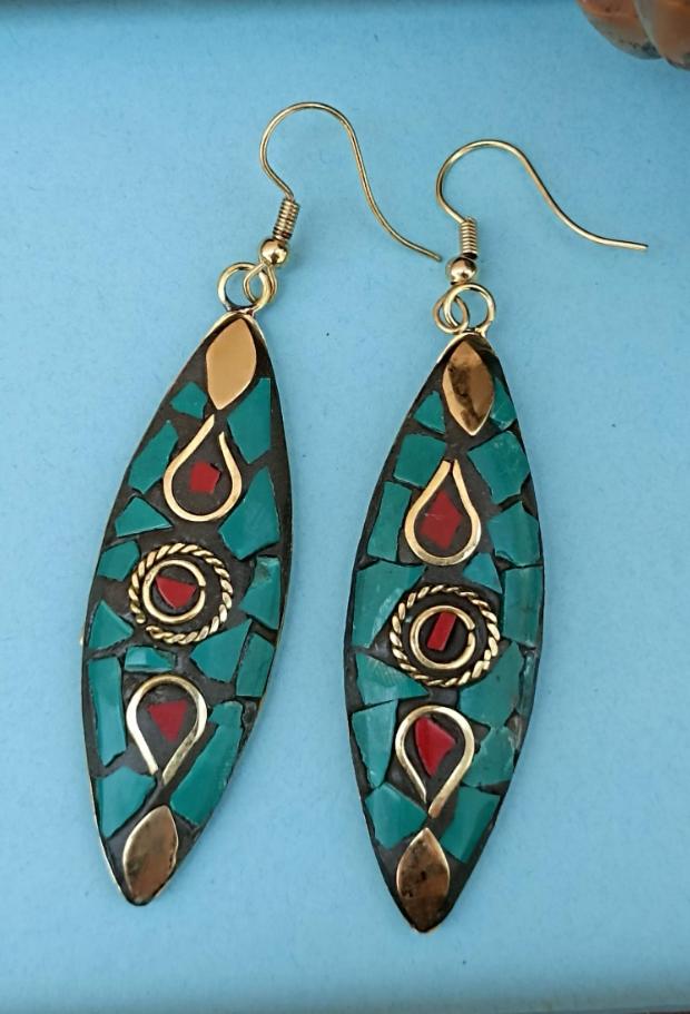 Handmade Tibetan Earring in Germany