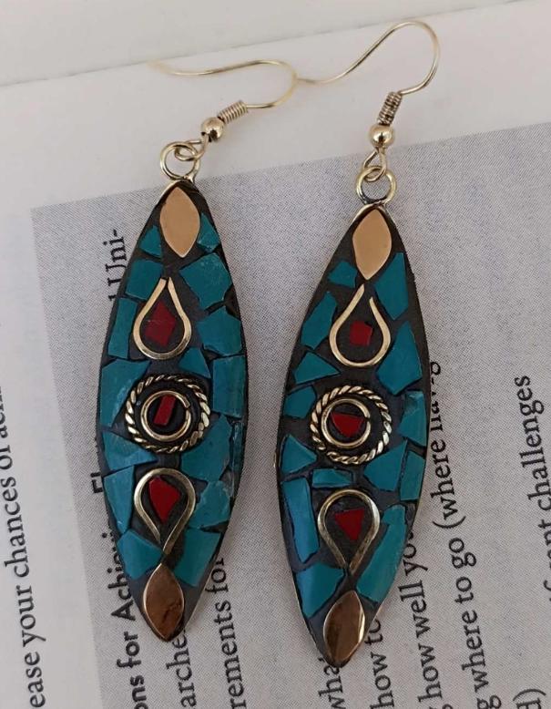 Handmade Tibetan Earring in Germany