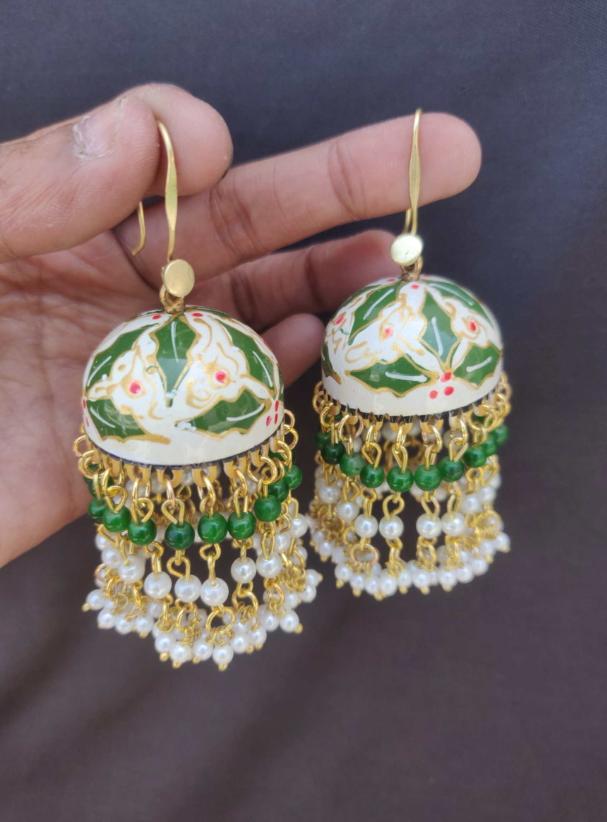 Premium Quality Meenakari Work Jhumka in Berlin
