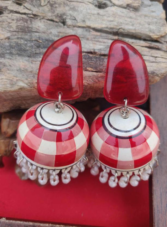 Indian Handpainted Earrings For Women in Germany
