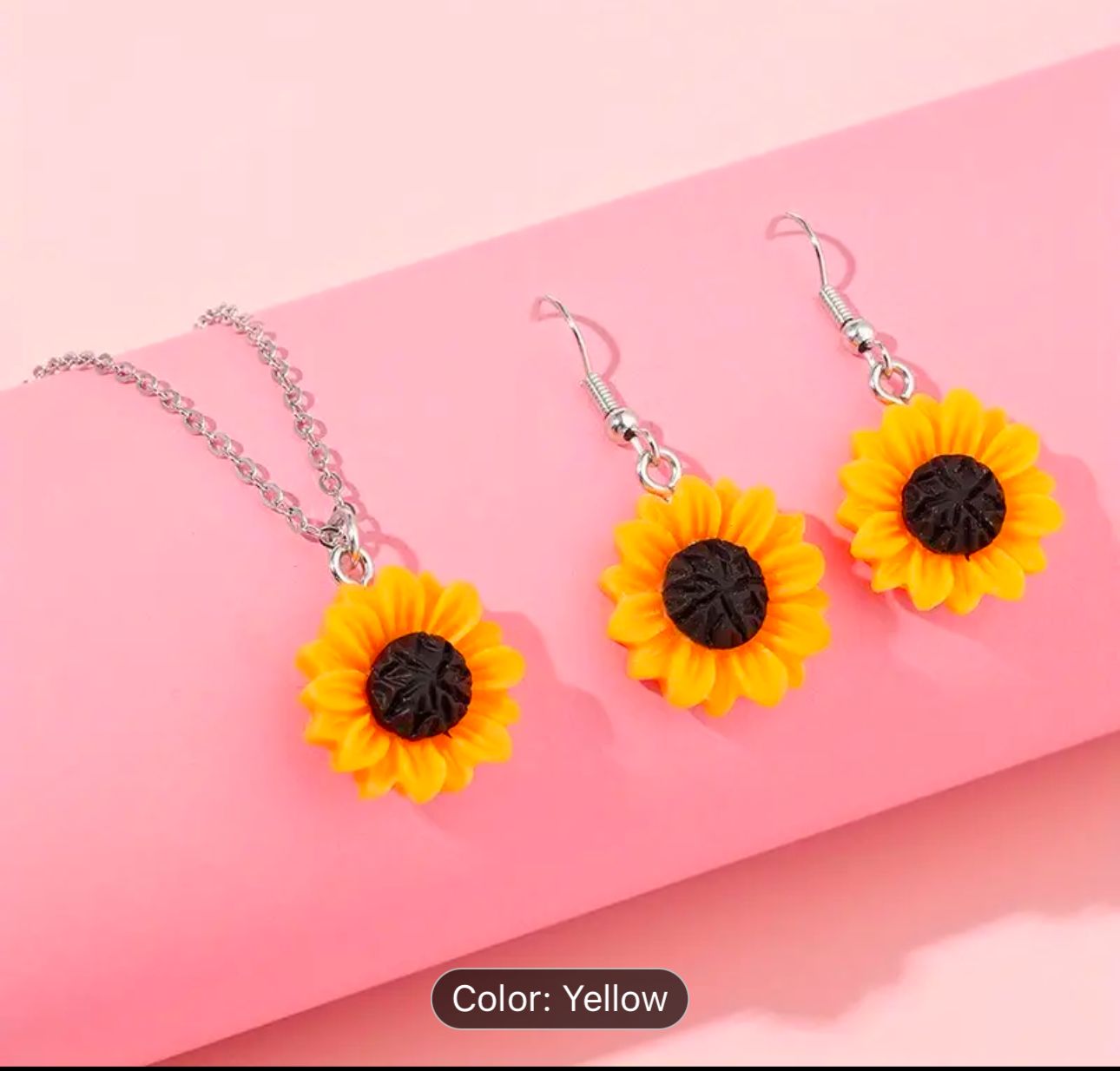 Sunflower Earring and chain Sunshine Women Jewelry in Munich