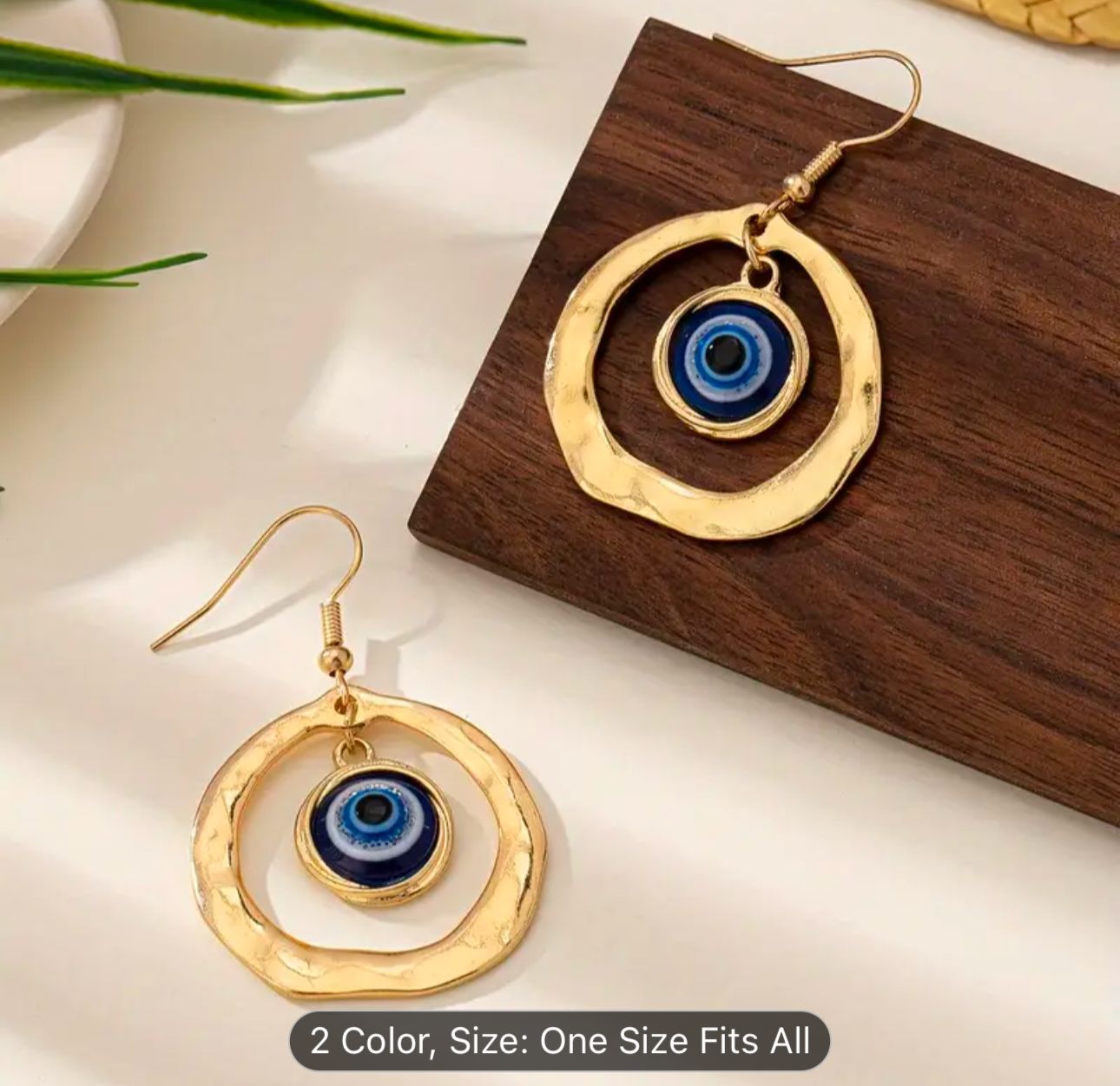 Blue Evil Eye Earrings in Berlin