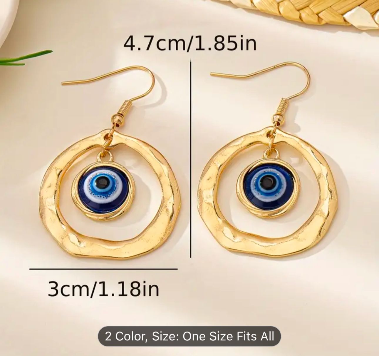 Blue Evil Eye Earrings in Berlin