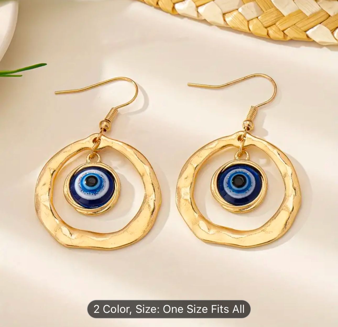 Blue Evil Eye Earrings in Berlin