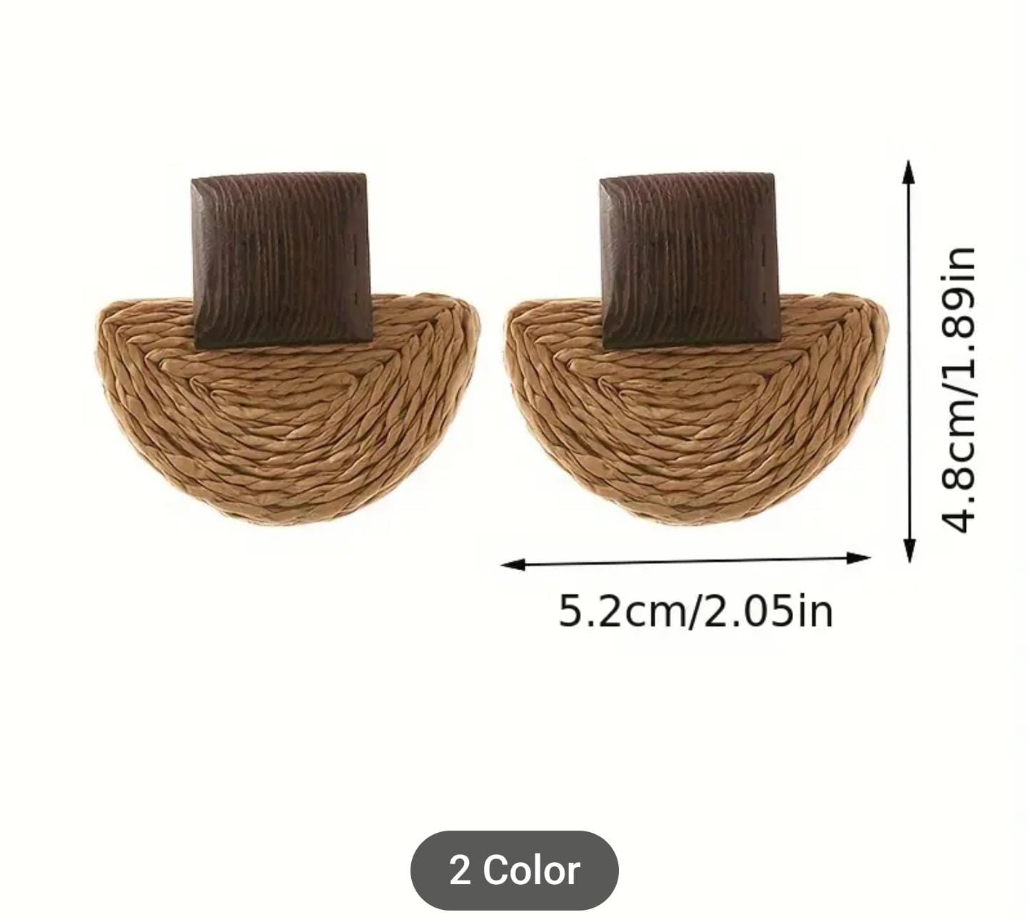 Rattan Dangle Earrings Bohemia Earrings in Munich