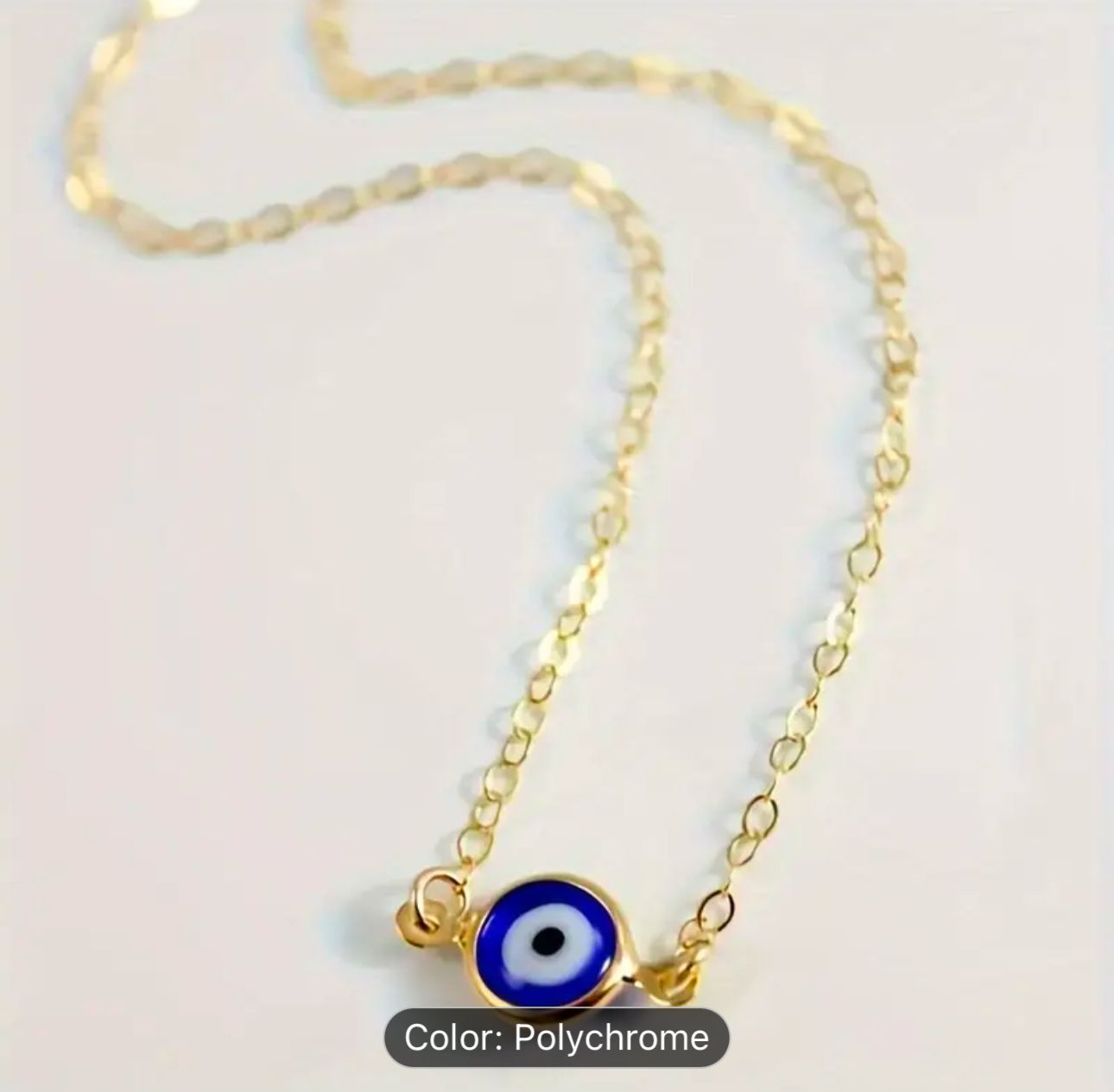 Elegant & stylish gold plated evil eye chain pendant for girls & women in Germany