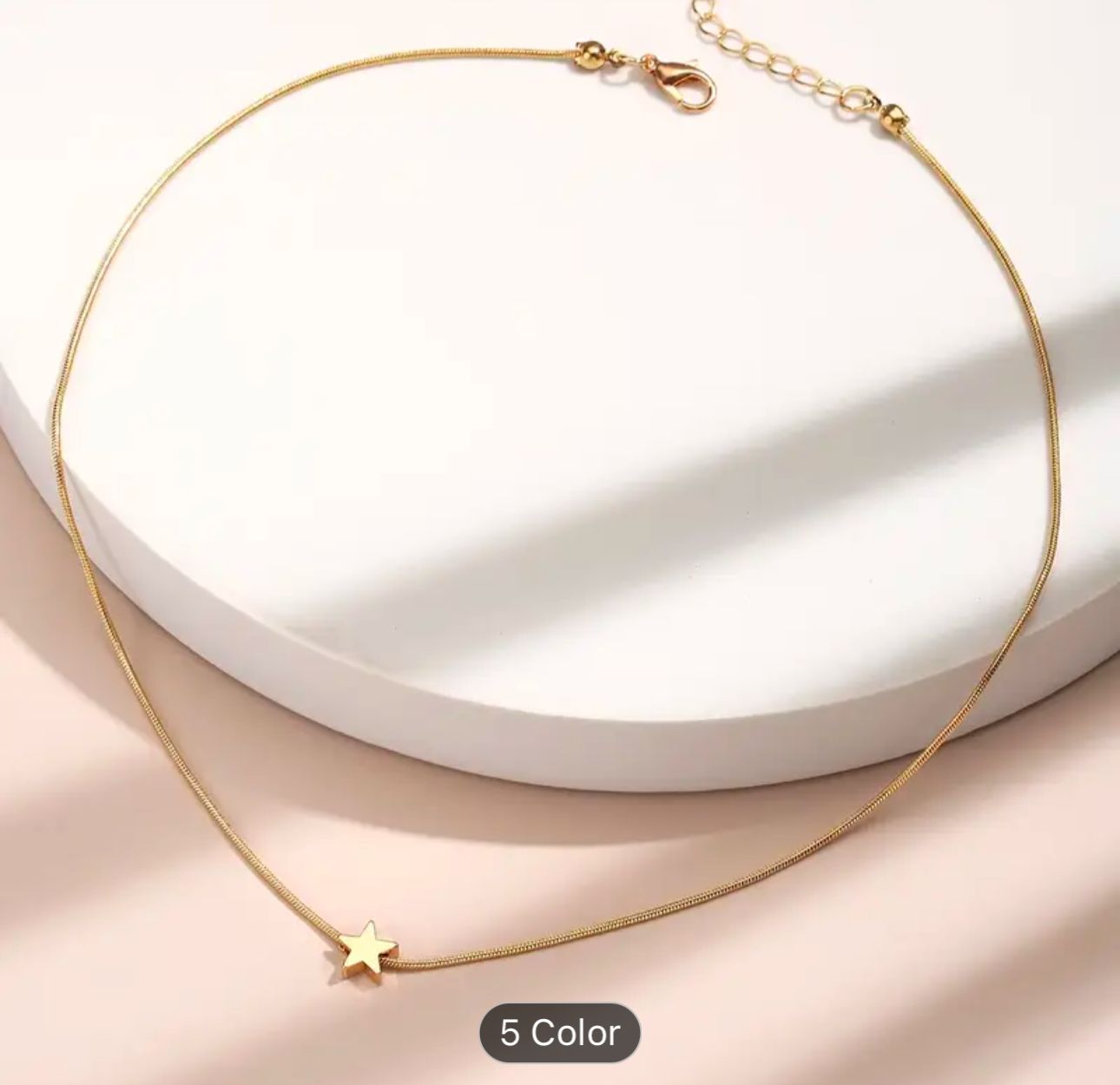 Elegant Gold-Plated Star Pendant Necklace in Germany