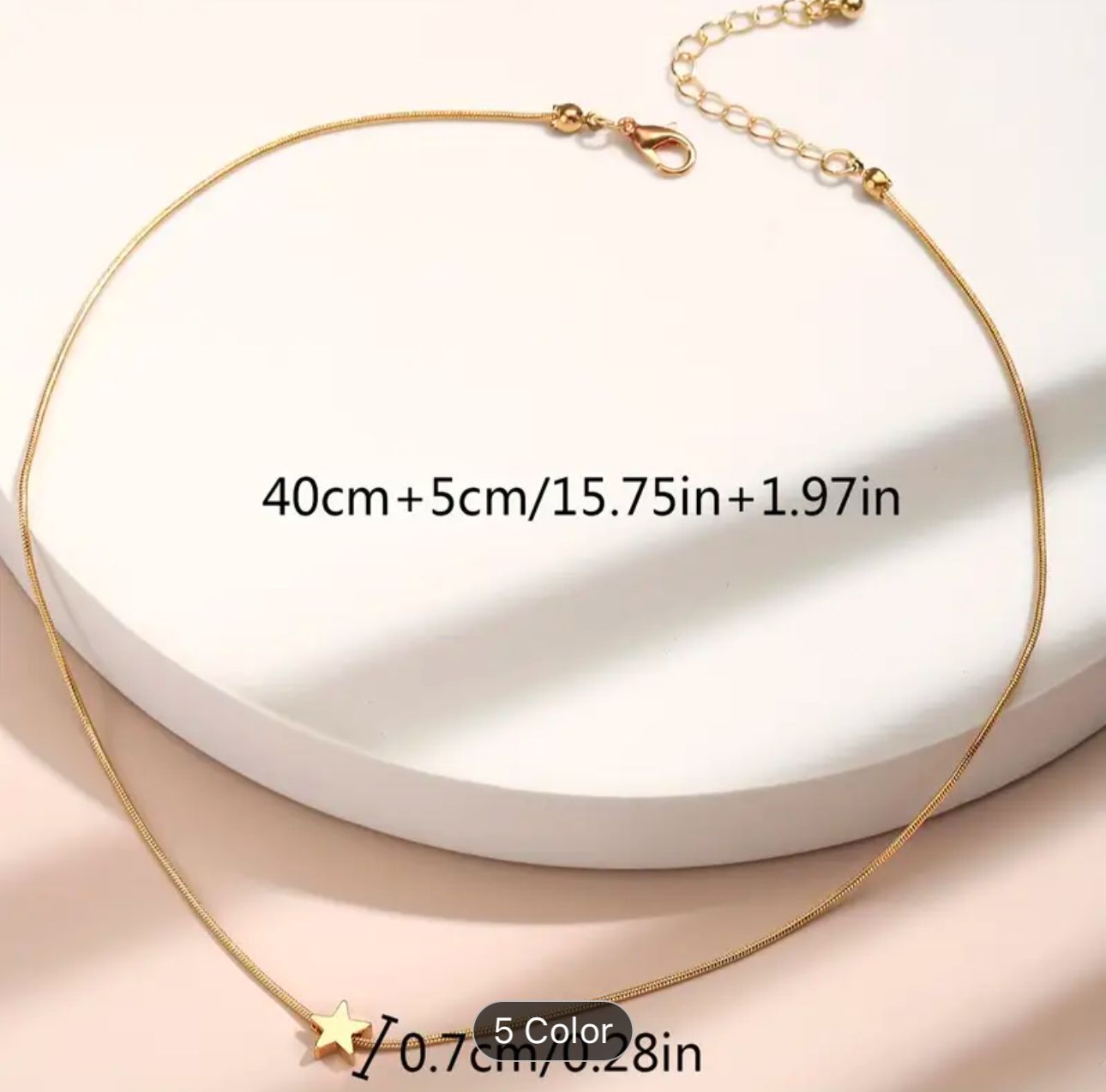 Elegant Gold-Plated Star Pendant Necklace in Germany