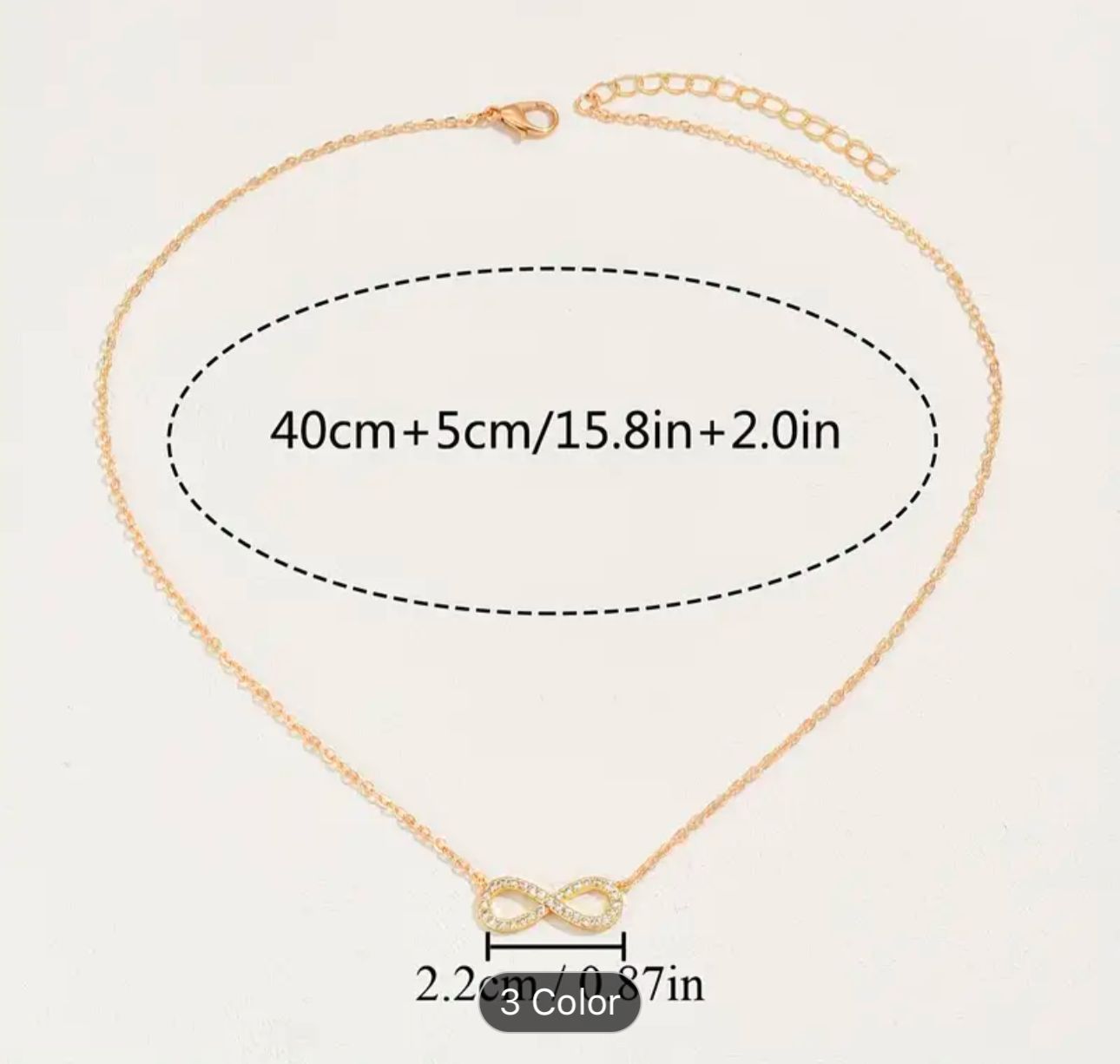 Stainless Steel Jewelry Infinity Pendant Choker Necklaces for Women in Germany