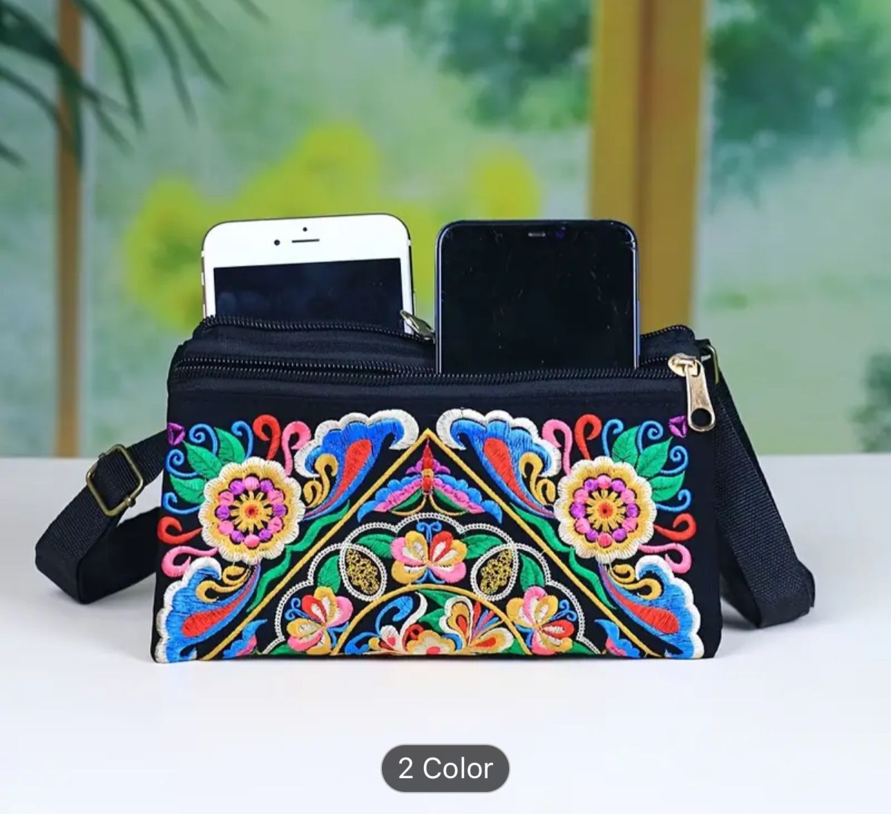 Bohemian Style Clutch Bag, Embroidered Wrist Bag in Berlin