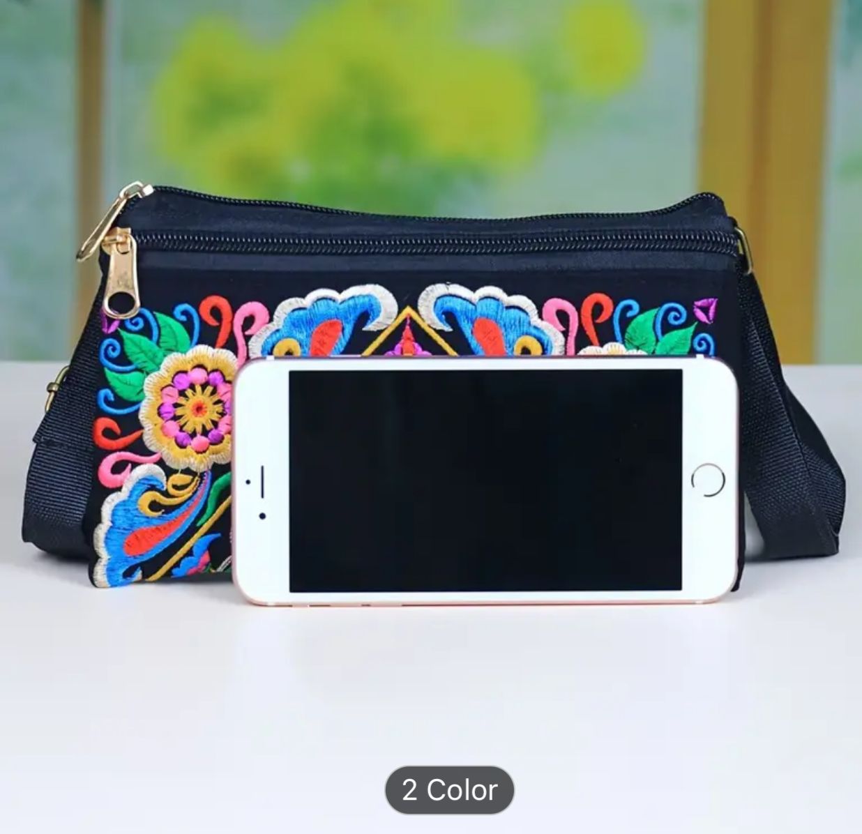 Bohemian Style Clutch Bag, Embroidered Wrist Bag in Berlin