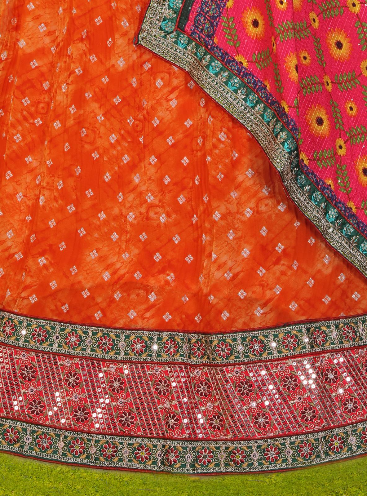 Woven Lehenga Choli Set with Dupatta in Germany