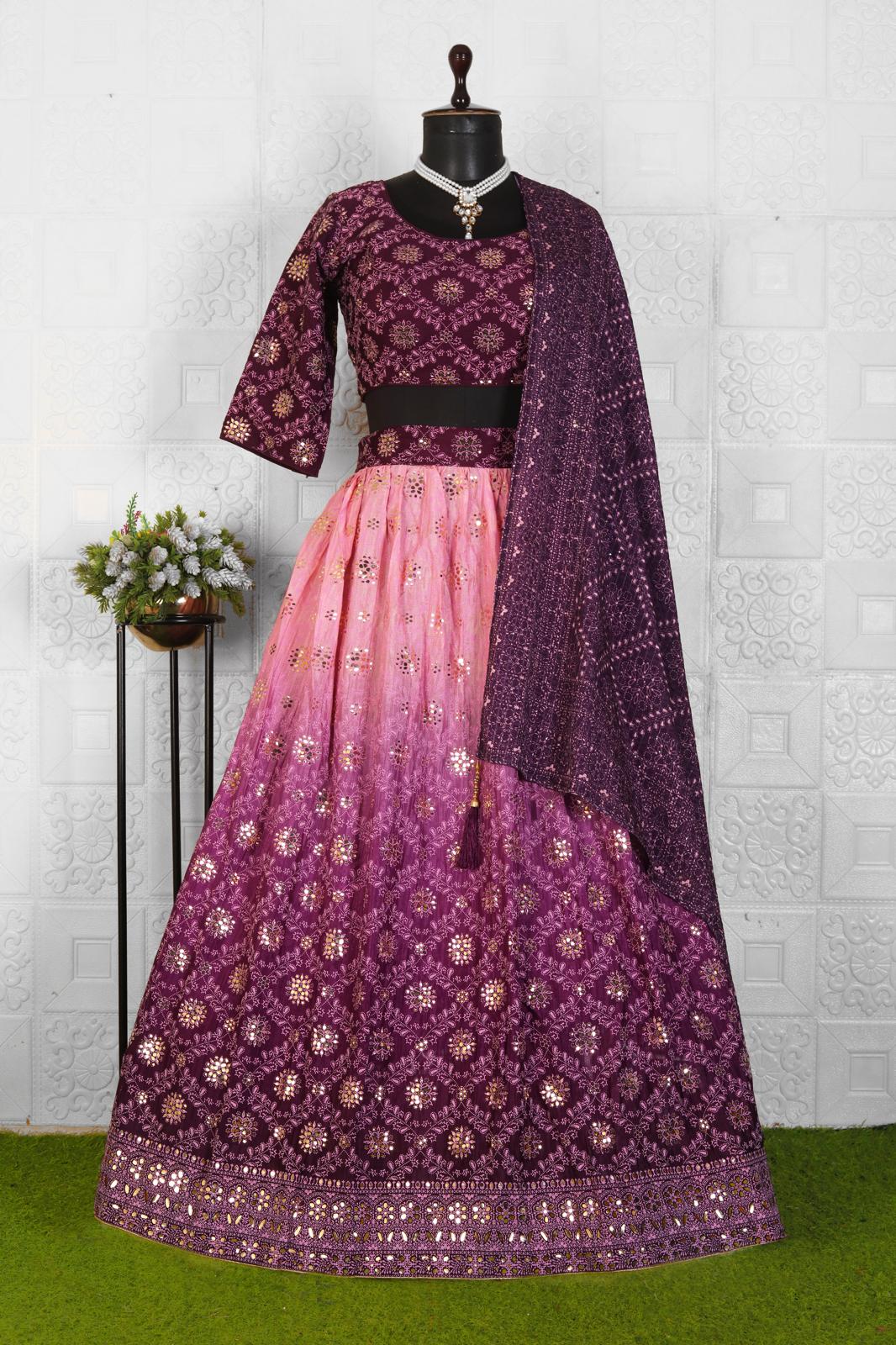 Women Embellished Flared Lehenga Choli Set in Germany