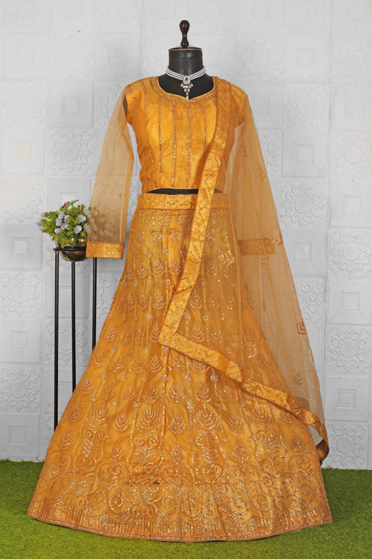 Beautiful Embroided net Lehanga in Munich