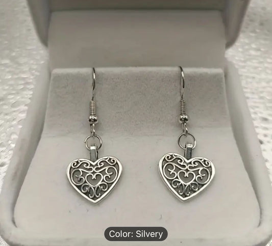 Filigree Heart Earrings in Germany