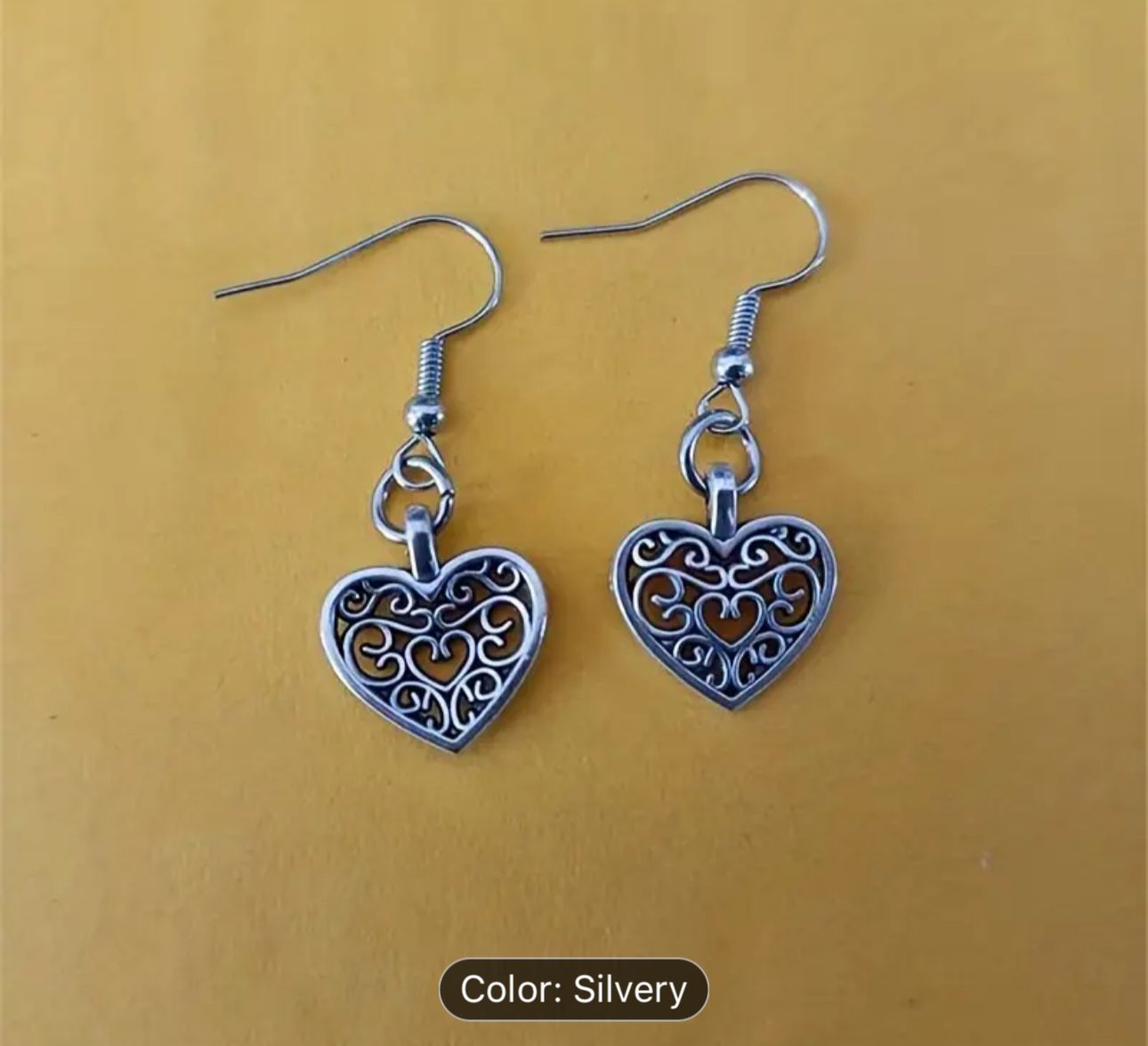 Filigree Heart Earrings in Germany