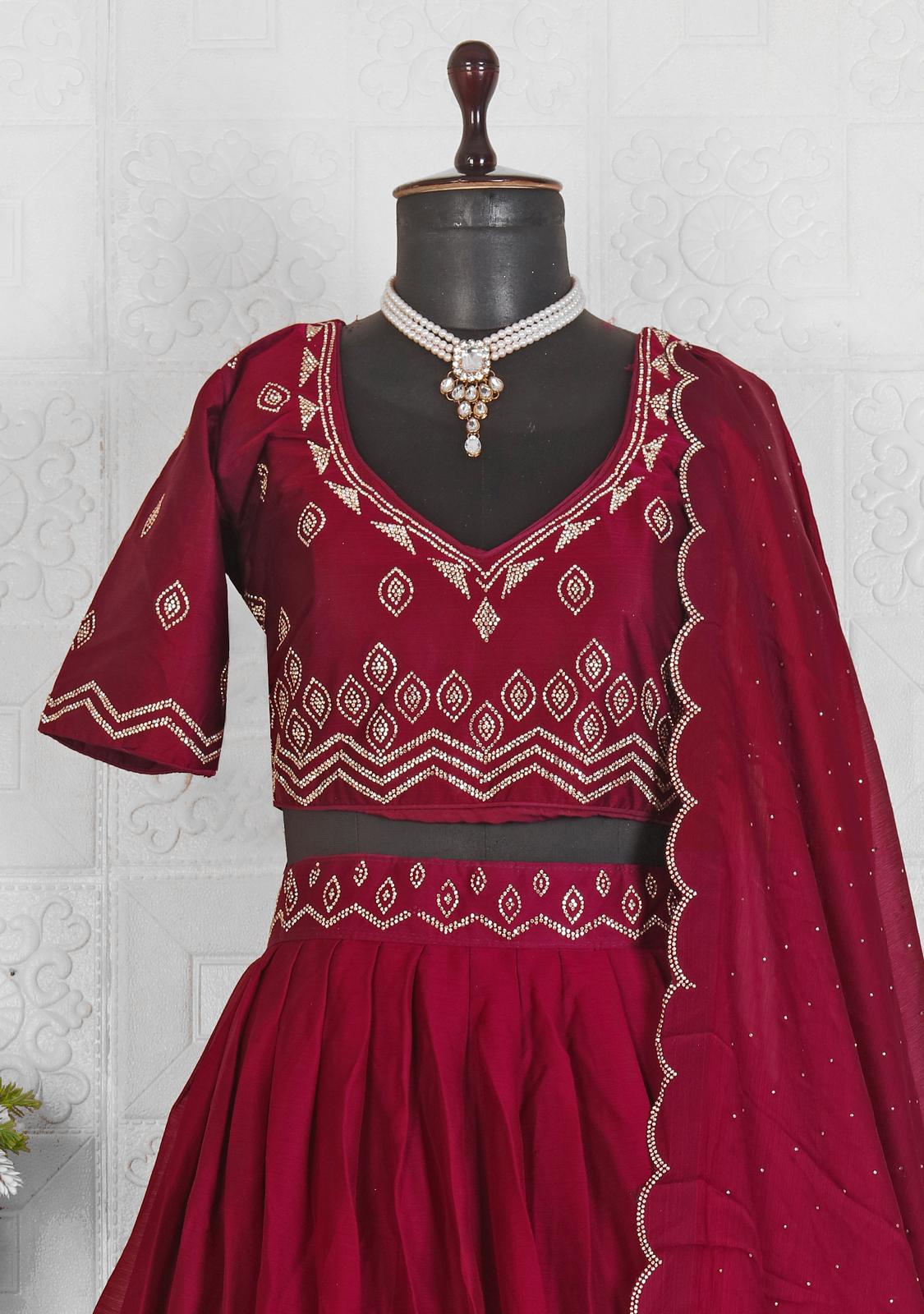 Beautiful Soft Silk Work Lehenga Choli in Germany