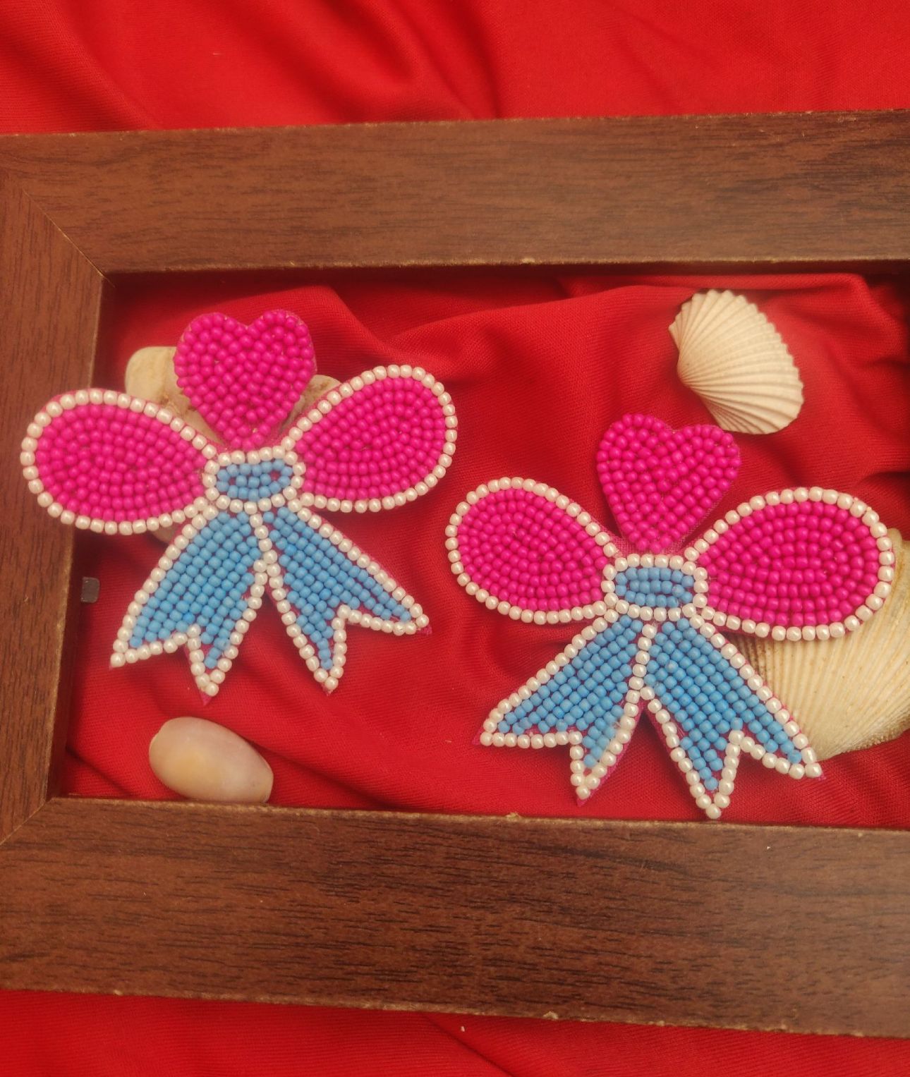 BOW PINK BLUE earrings in Berlin