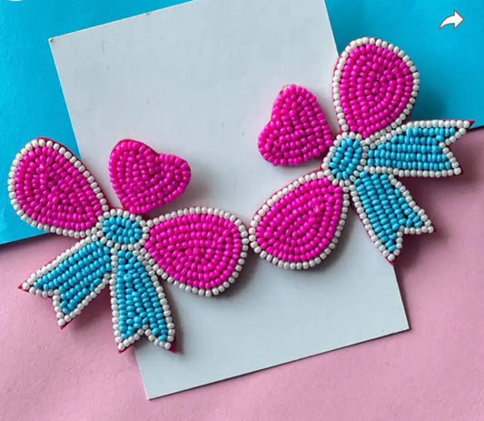 BOW PINK BLUE earrings in Berlin