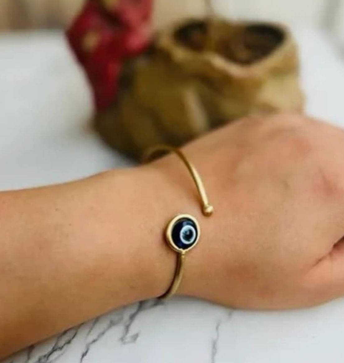 Handmade Evil Eye Size Adjustable Bracelet in Germany
