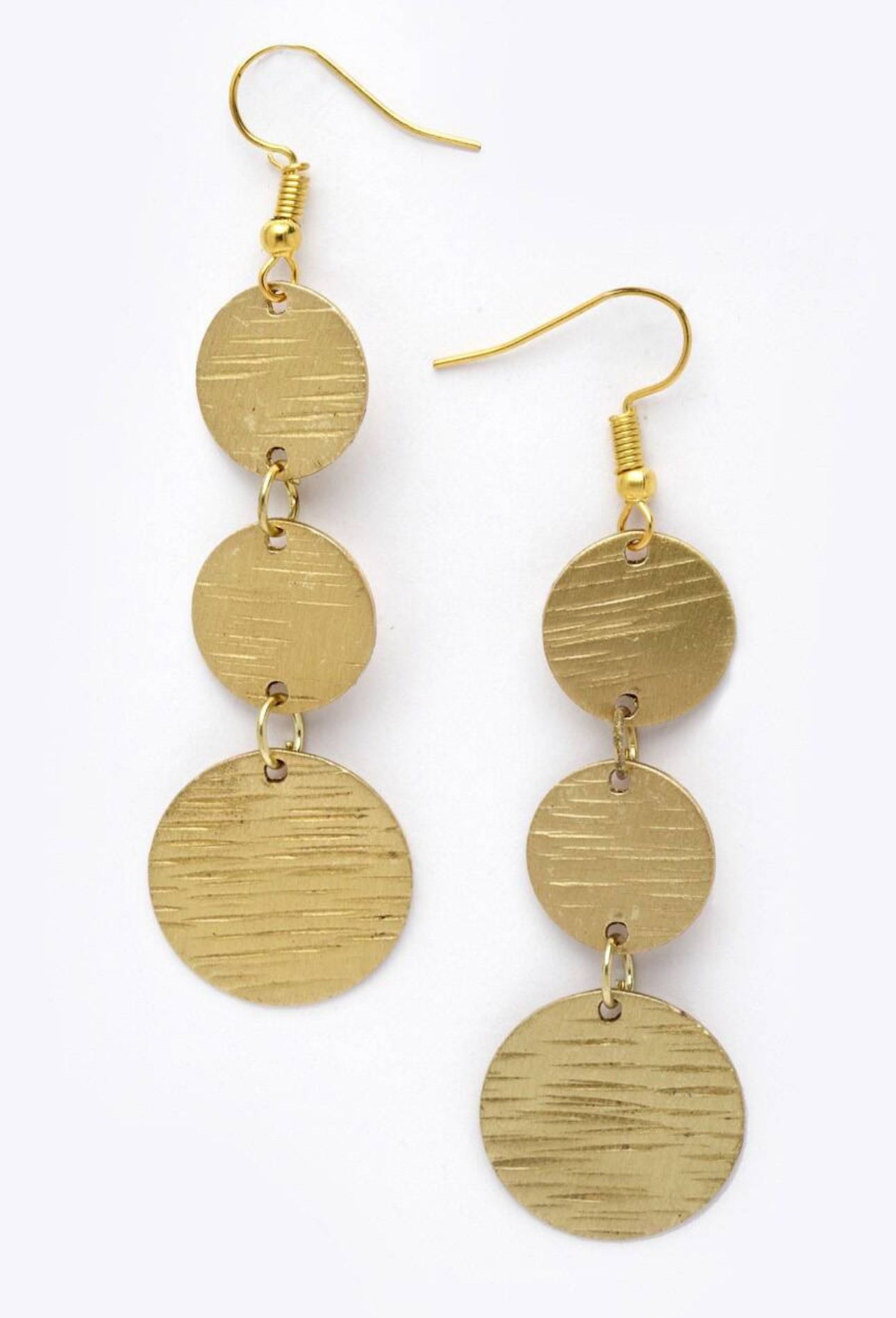 Circle Design Long Chain Necklace with Earring for Women and Girls in Munich