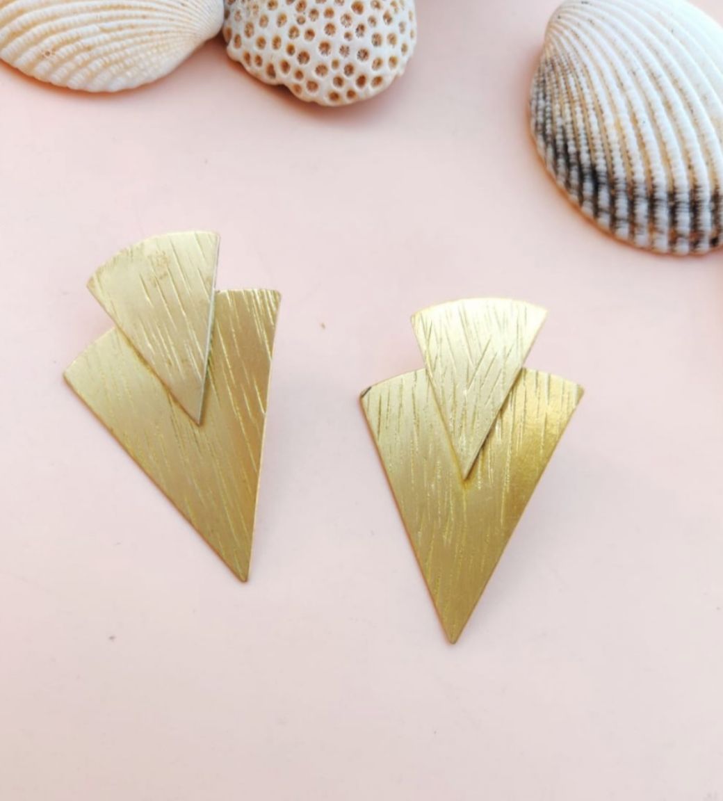 Premium Quality Brass gold plated earring design for girl and women in Munich