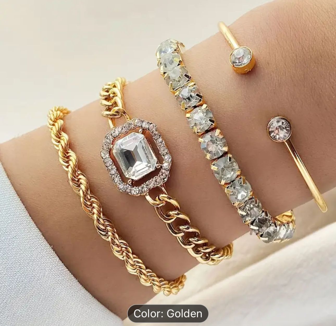 Gold-plated layered Chain Bracelet in Germany