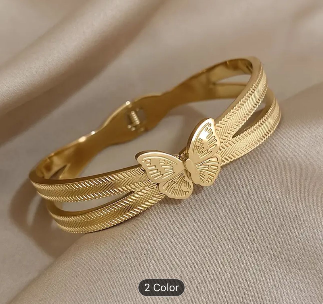 Trendy Butterfly Stainless Steel Charm Bracelet in Berlin