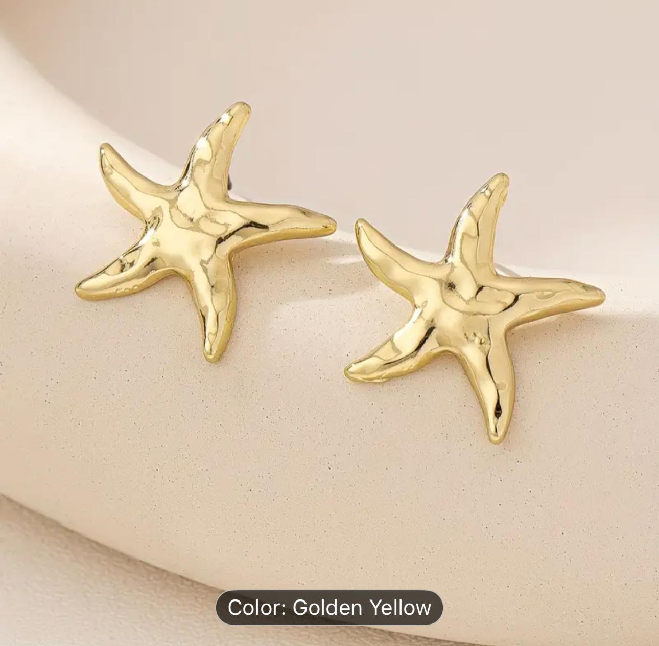 Starfish Earrings Simple Summer Beach Earrings in Munich