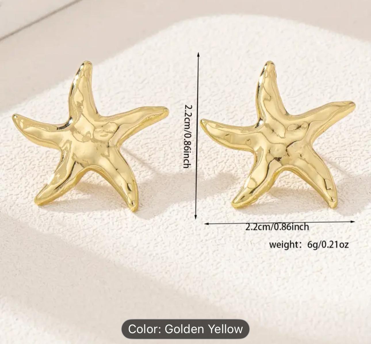 Starfish Earrings Simple Summer Beach Earrings in Munich