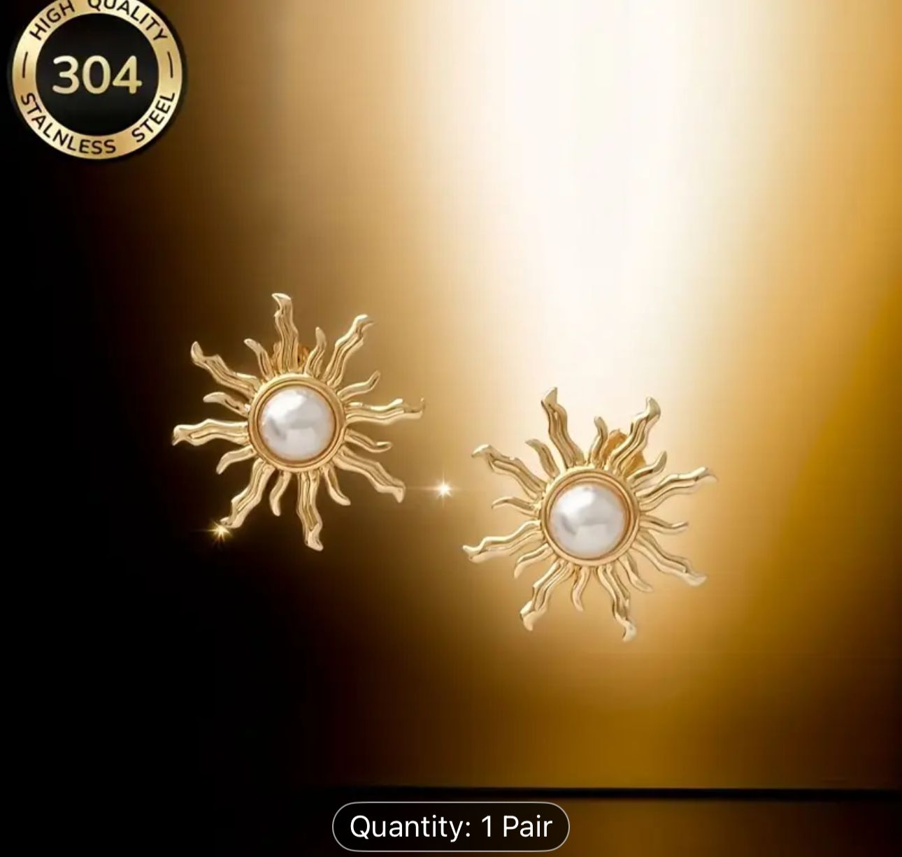 Pearl Sun Earrings Earrings in Berlin