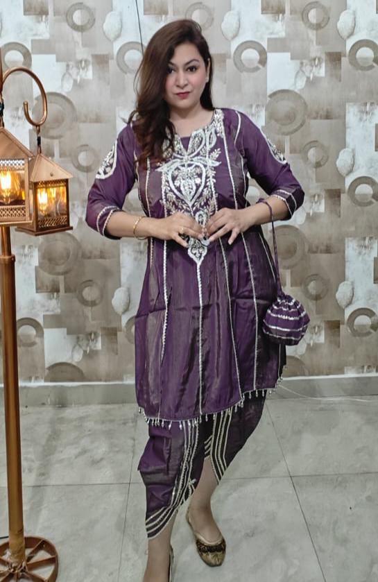 Tulip/Dhoti Style Pants Suit
