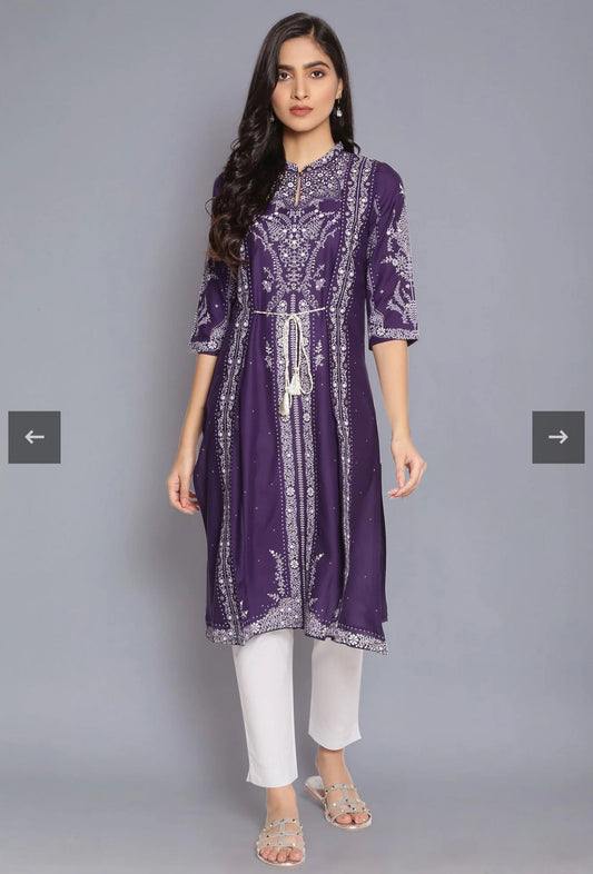 Deep Purple Printed kurta in Munich