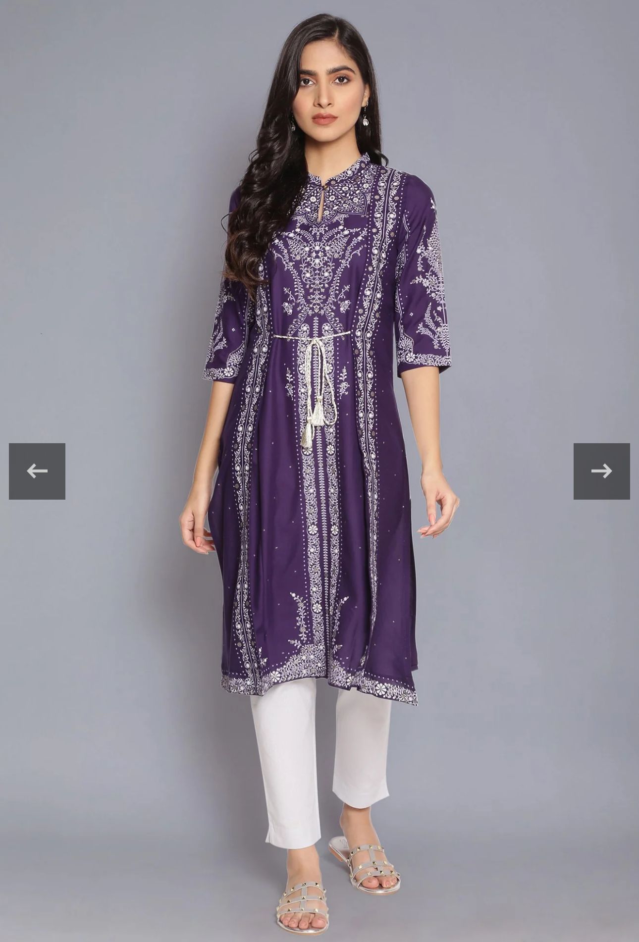 Deep Purple Printed kurta in Munich