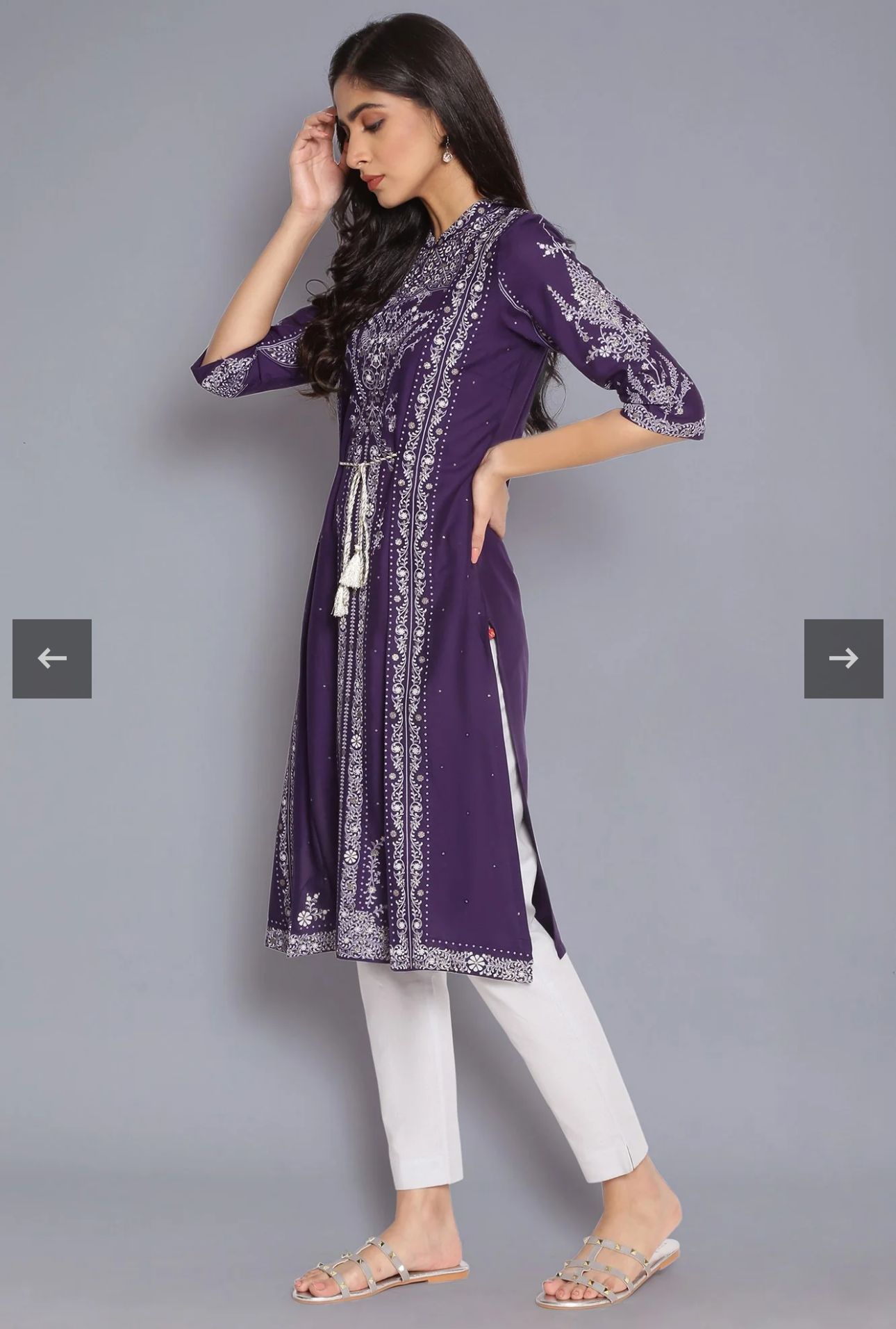 Deep Purple Printed kurta in Munich