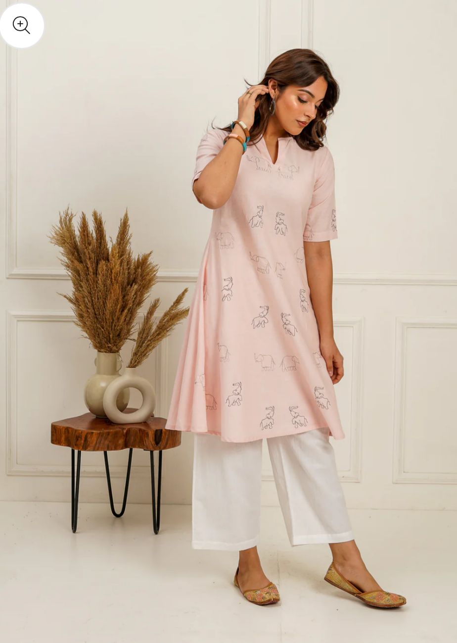 A-Line Embroidered Kurti in Berlin