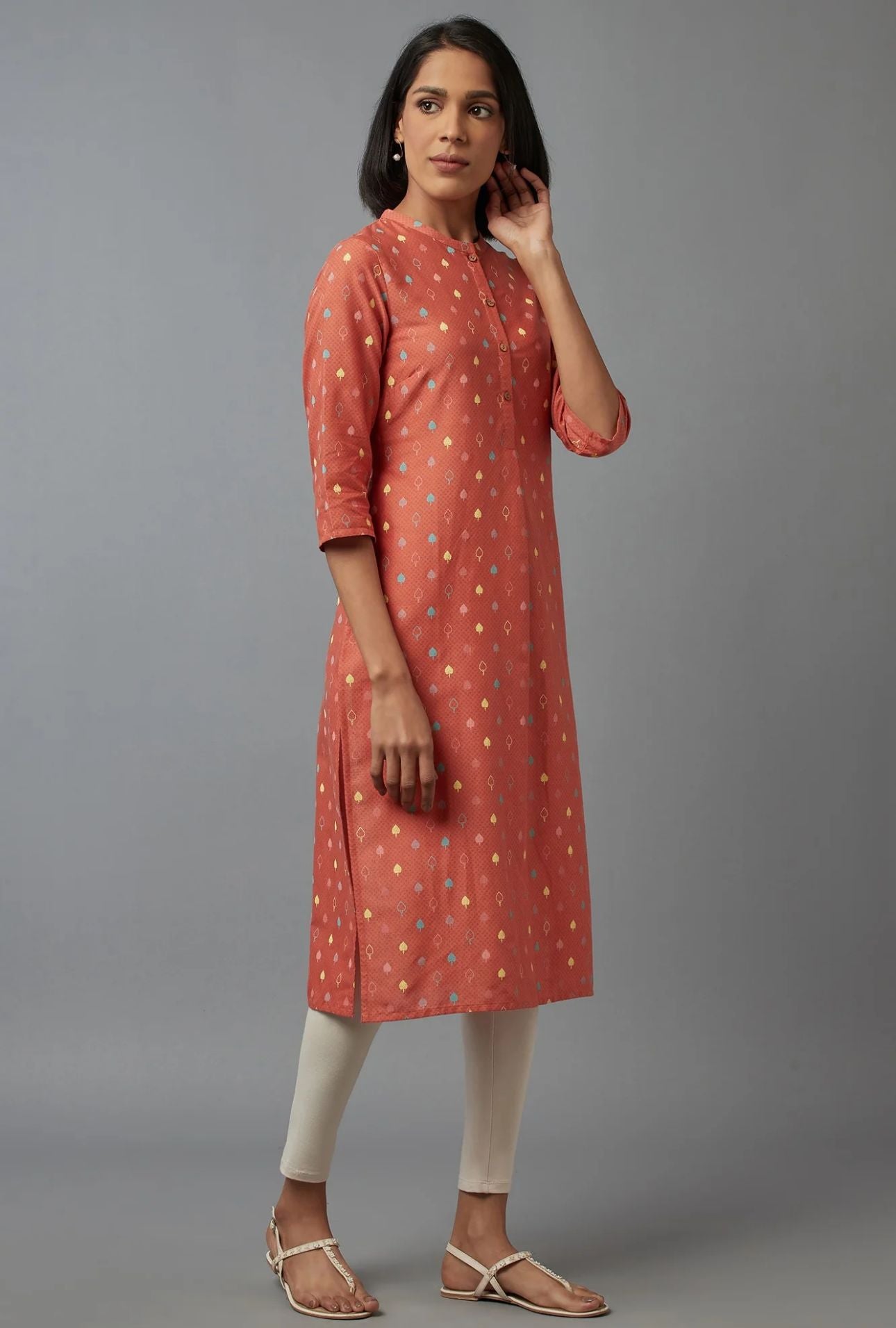 Orange Printed kurta in Berlin