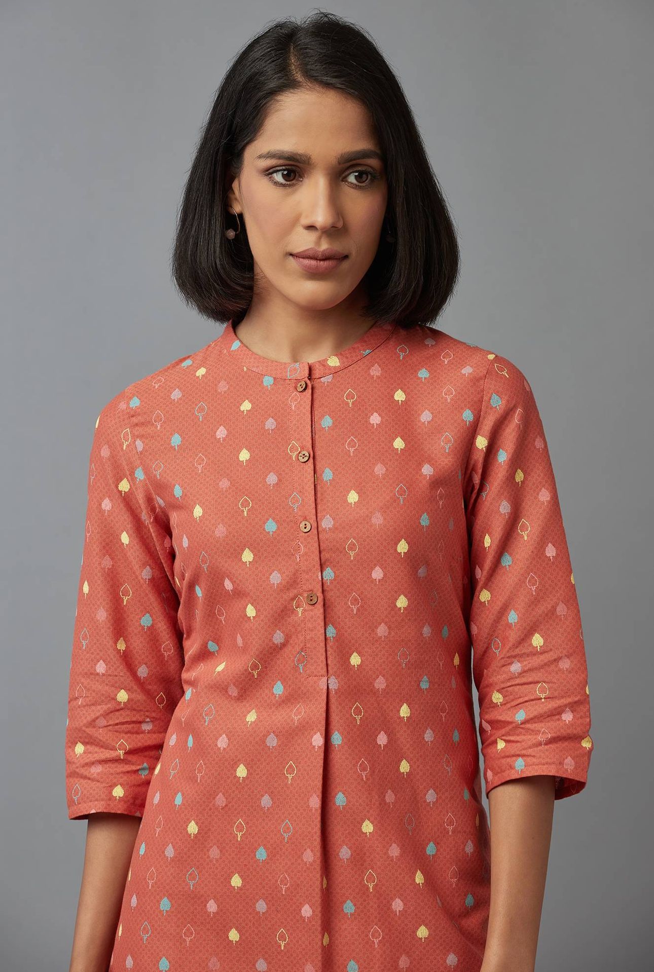 Orange Printed kurta in Berlin