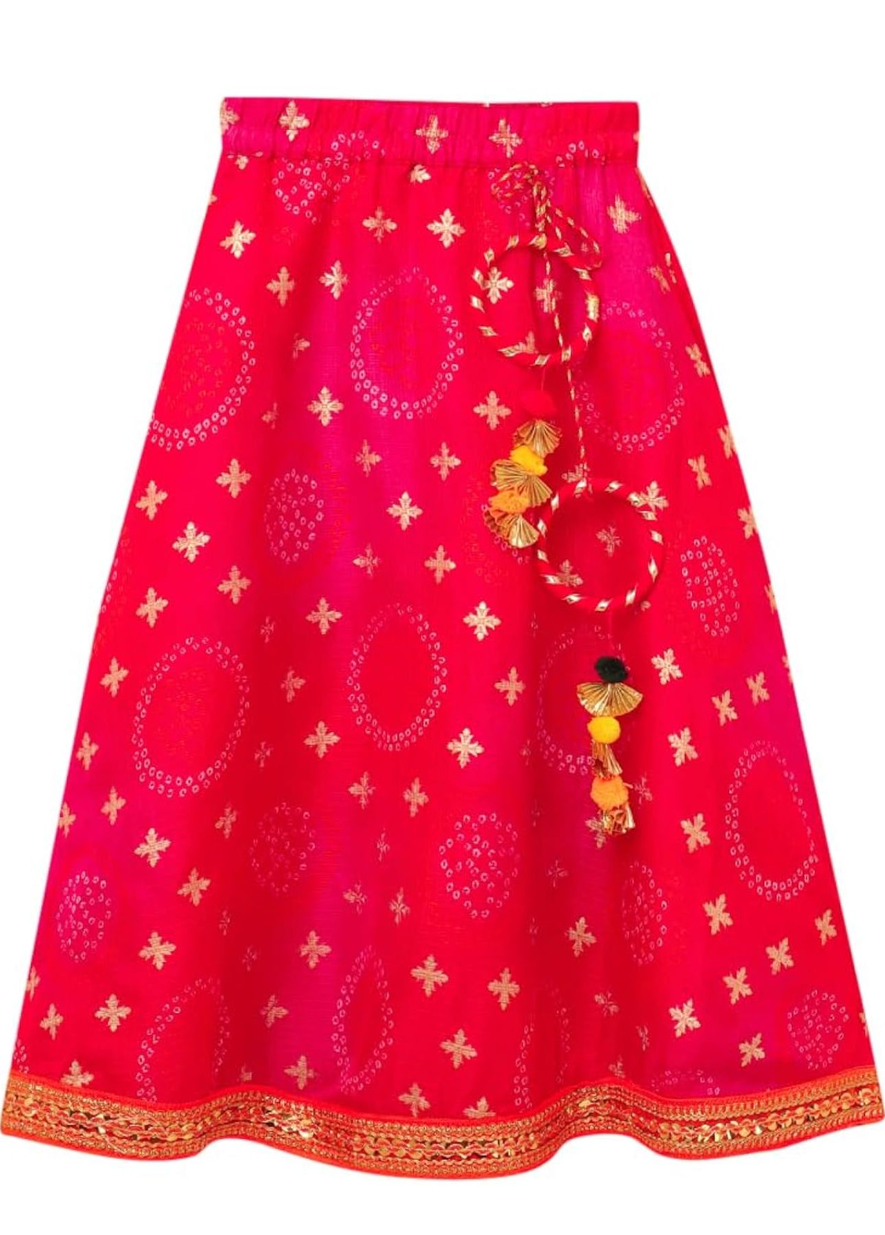 Girls Stylish Pink & orange Ready to Wear Lehenga & Blouse With Dupatta in Berlin