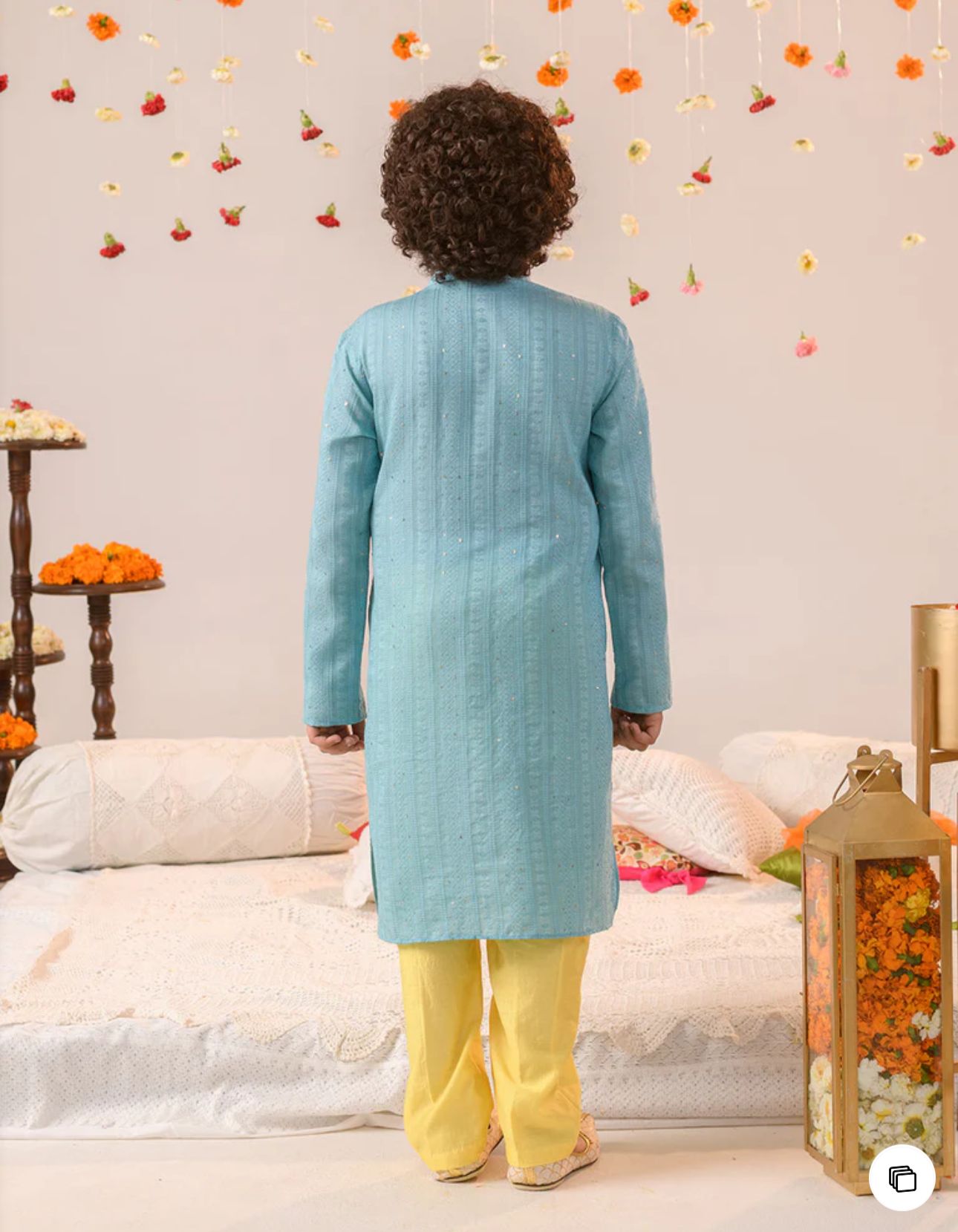 Boys Ethnic Motifs Printed Regular Pure Cotton Kurta With Pyjamas in Germany
