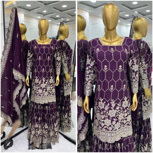 Pure Heavy Chinnon Silk Suit in Munich