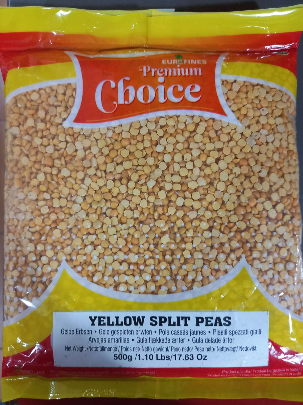 Choice Yellow Split Peas 500g